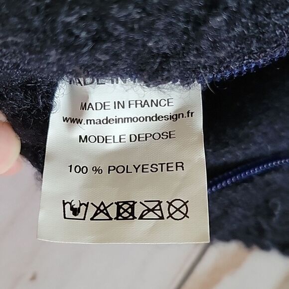 MadeInMoon Large Pouch Bag Cendrillon Teddy Fabric Made in France Chain Strap. - Picture 7 of 11